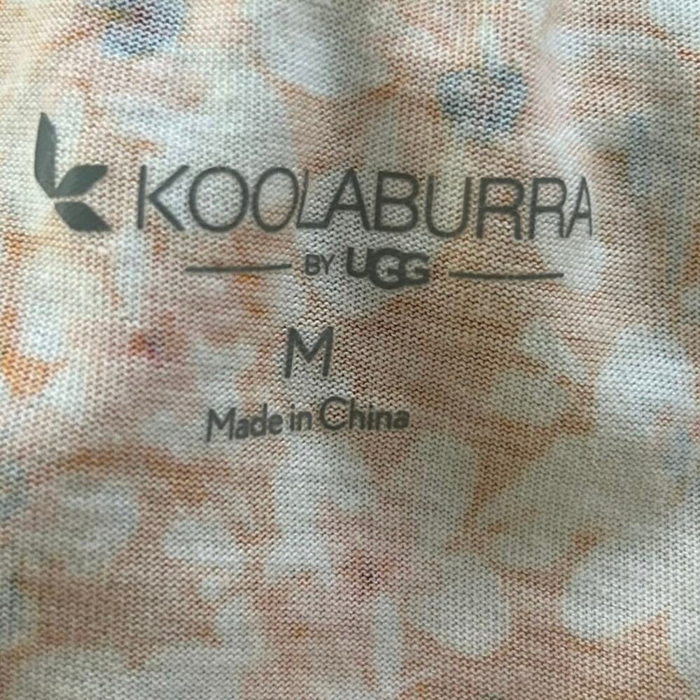 Koolaburra Ugg Floral Lounge Mini Dress Tiered Casual Size M - Picture 4 of 7